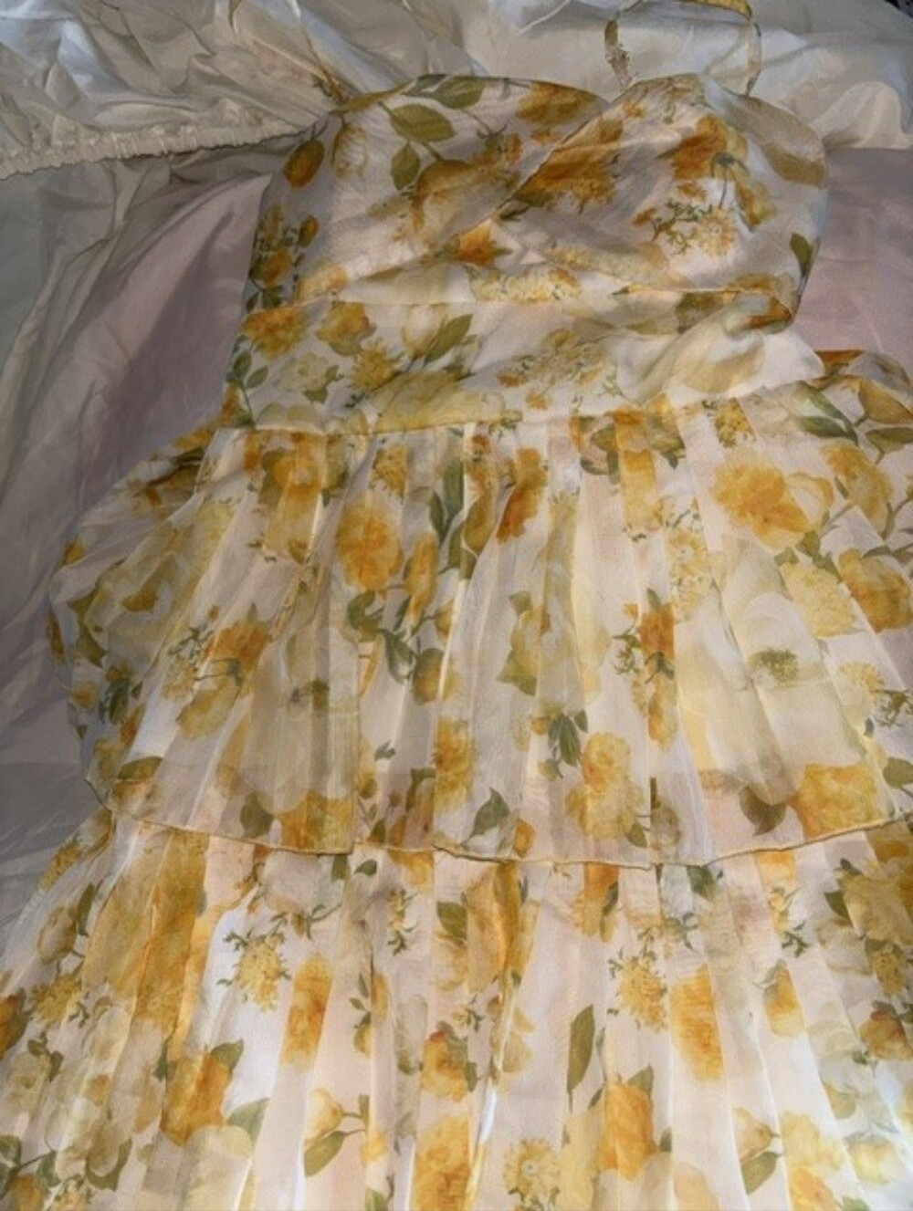 Yellow Floral Sundress